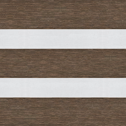 Рулонные шторы Зебра MINI зебра САХАРА 2871 т. коричневый, 210 см