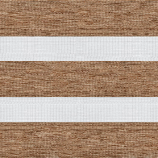 Рулонные шторы Зебра UNI-1 зебра САХАРА 2868 св. коричневый, 210 см