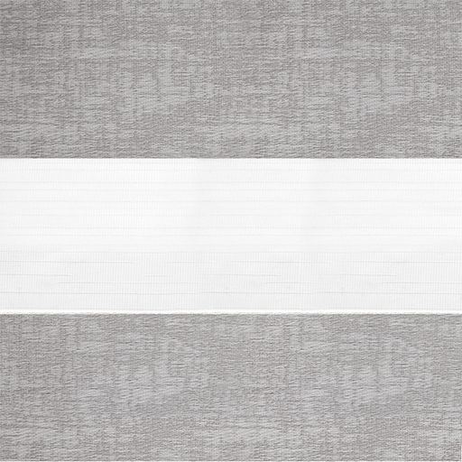 Рулонные шторы Зебра UNI-2 зебра АУРА 1852 серый, 300 см