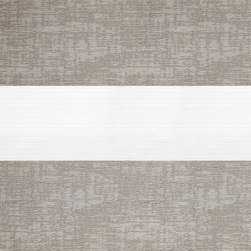 Рулонные шторы Зебра UNI-2 зебра АУРА 2868 светло-коричневый, 300 см