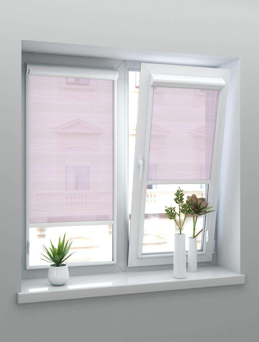 Рулонные шторы UNI-2 с пружиной АСИЕНДА 4081 розовый, 280см