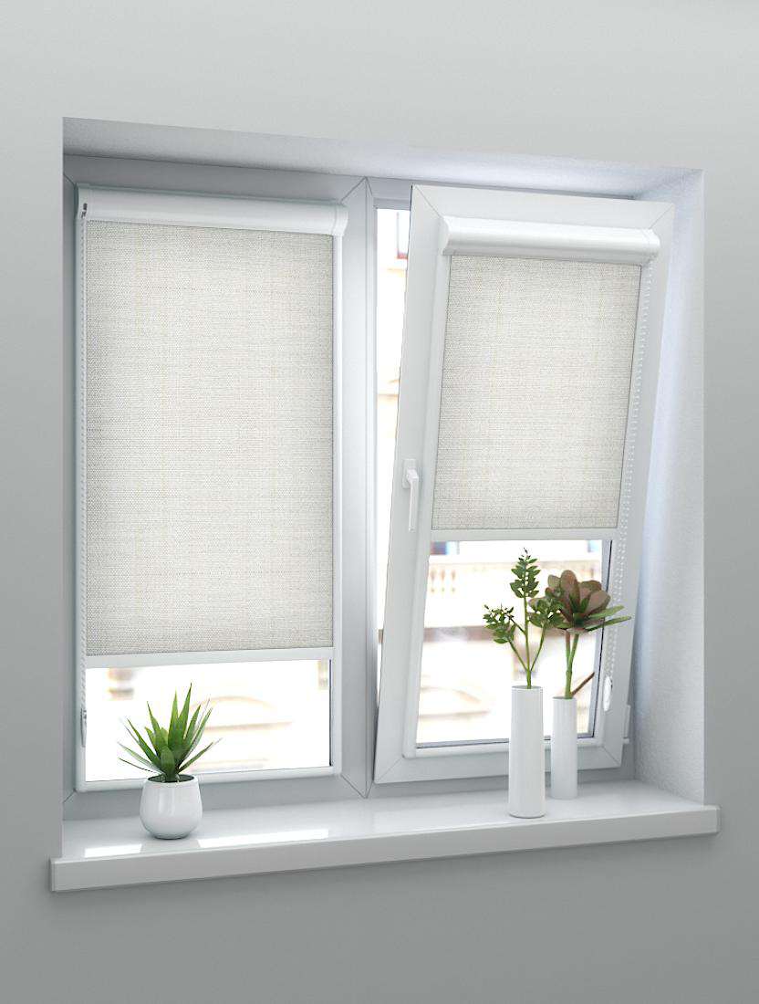 Рулонные шторы UNI-2 с пружиной БОСТОН 2261 св. бежевый, 250 см