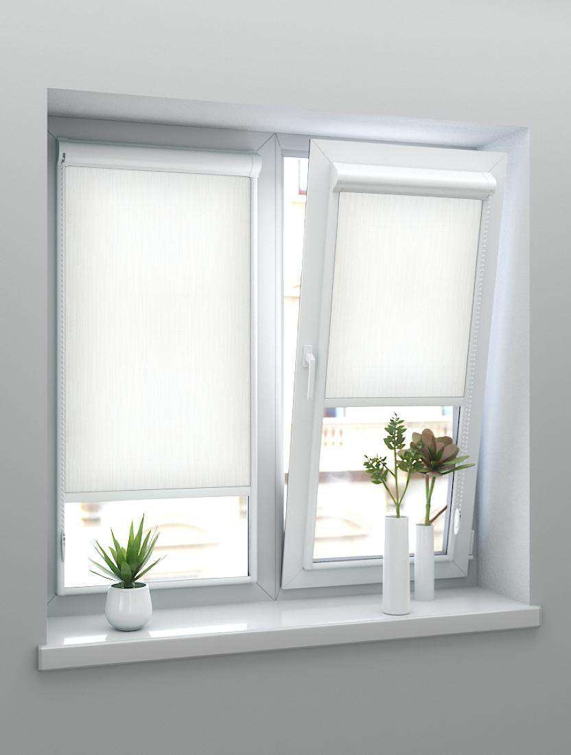 Рулонные шторы UNI-2 с пружиной ЭЛЬБА 2259 магнолия, 220 см