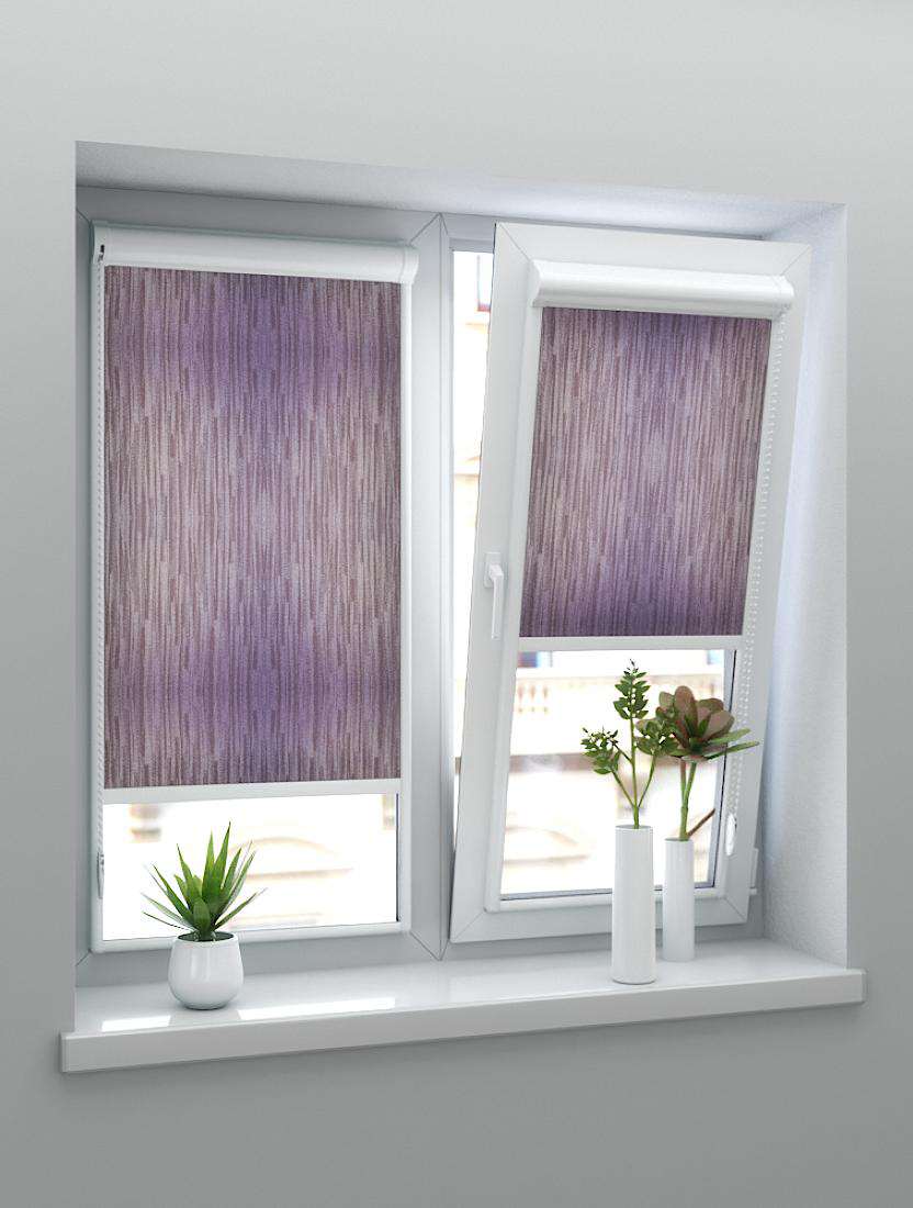 Рулонные шторы UNI-2 с пружиной ЭЛЬБА 2870 коричневый, 220 см