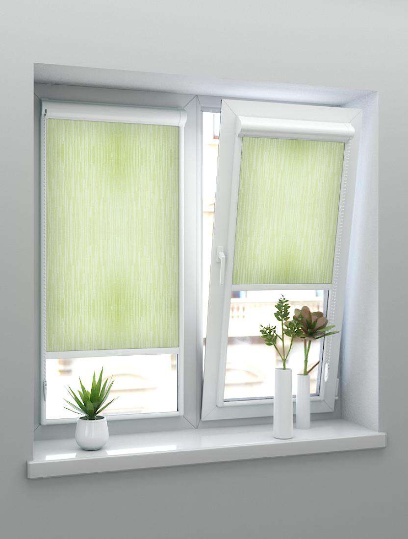 Рулонные шторы UNI-2 с пружиной ЭЛЬБА 5879 оливковый, 220 см