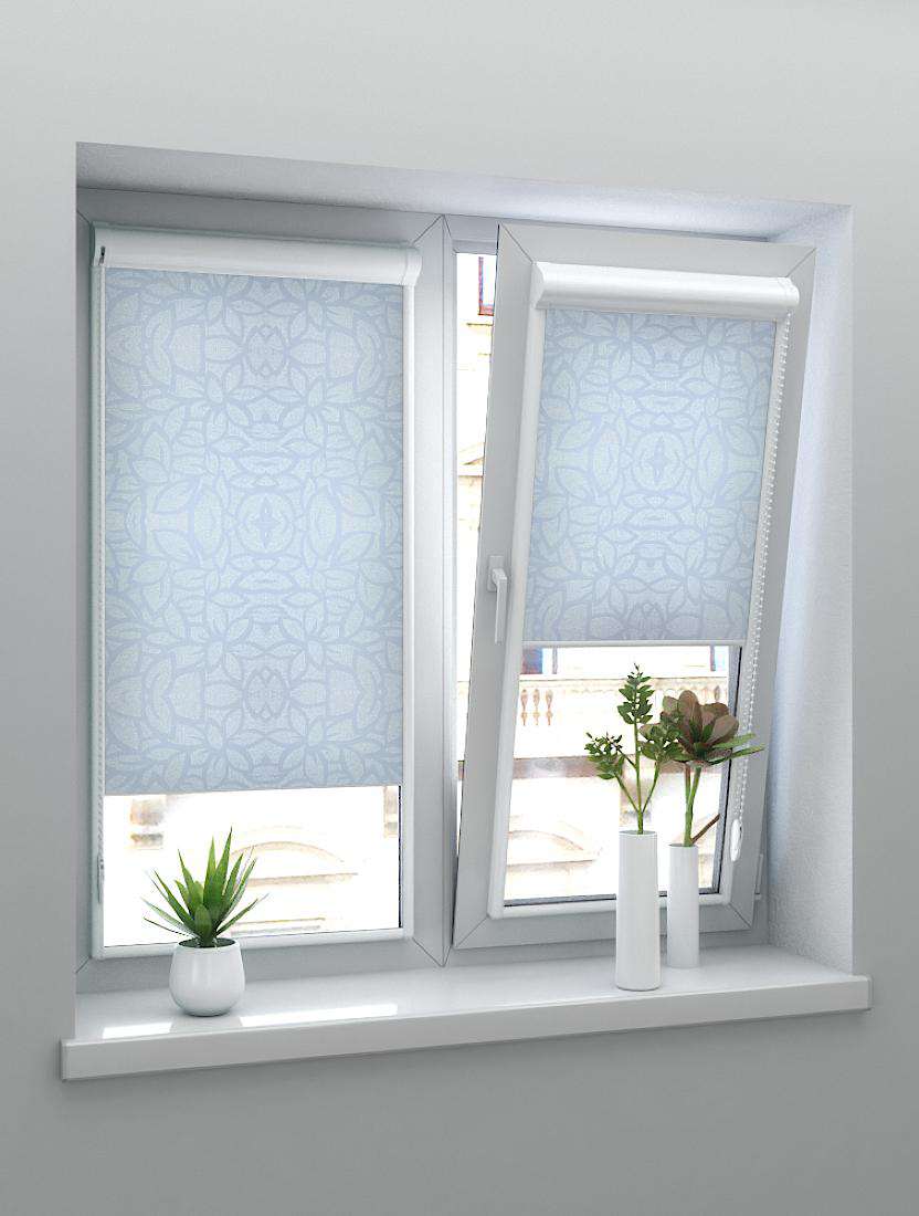 Рулонные шторы UNI-2 с пружиной ГУАНА 1608 св. серый, 200 см