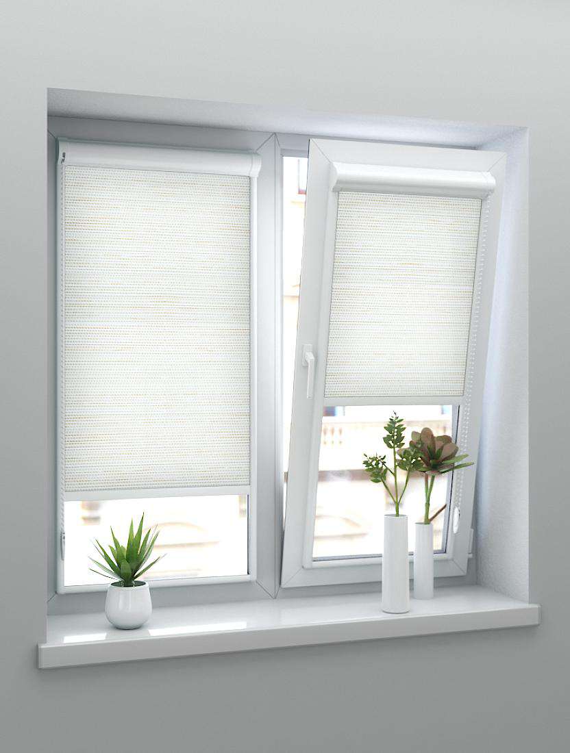 Рулонные шторы UNI-2 с пружиной ИМПАЛА 2259 св. бежевый, 240 см