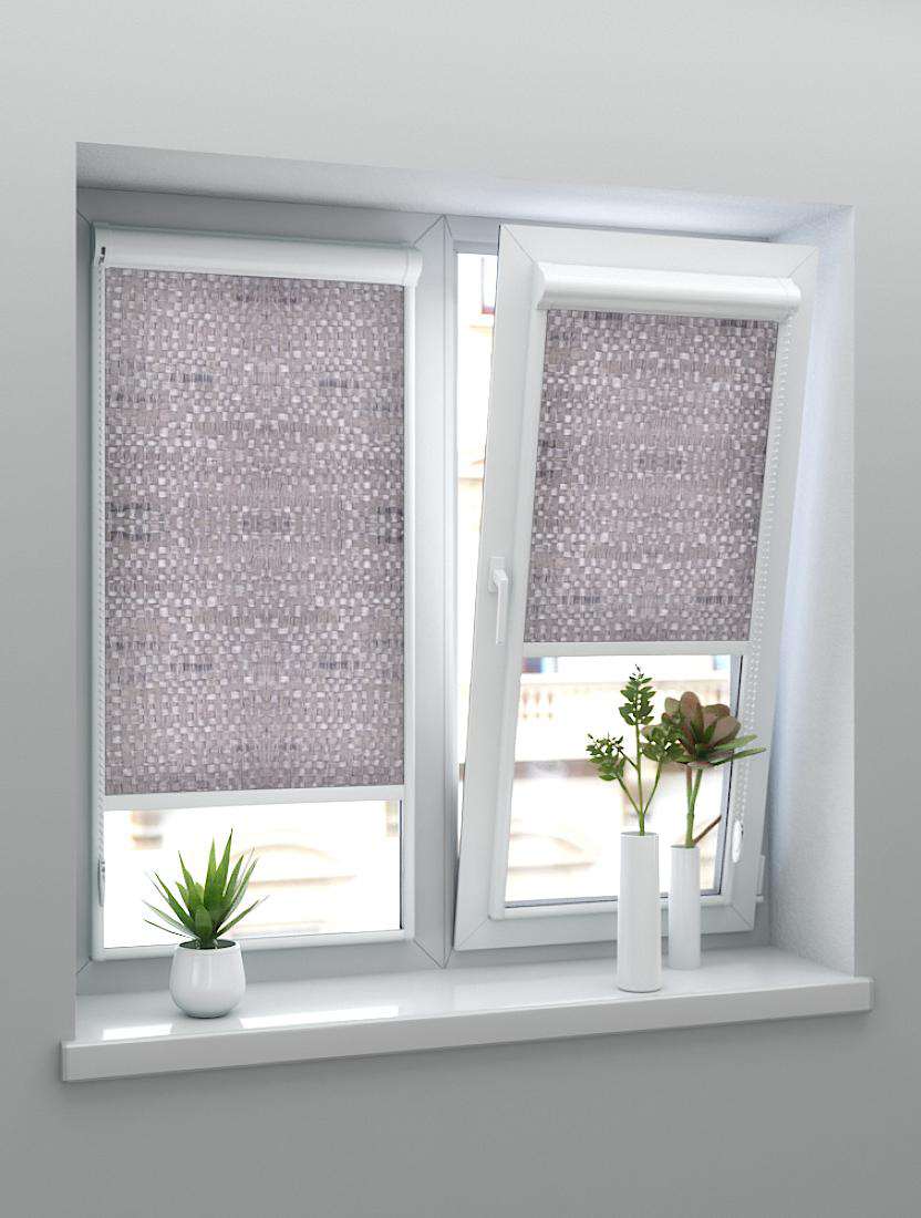 Рулонные шторы UNI-2 с пружиной МАНИЛА  2870 коричневый, 200см