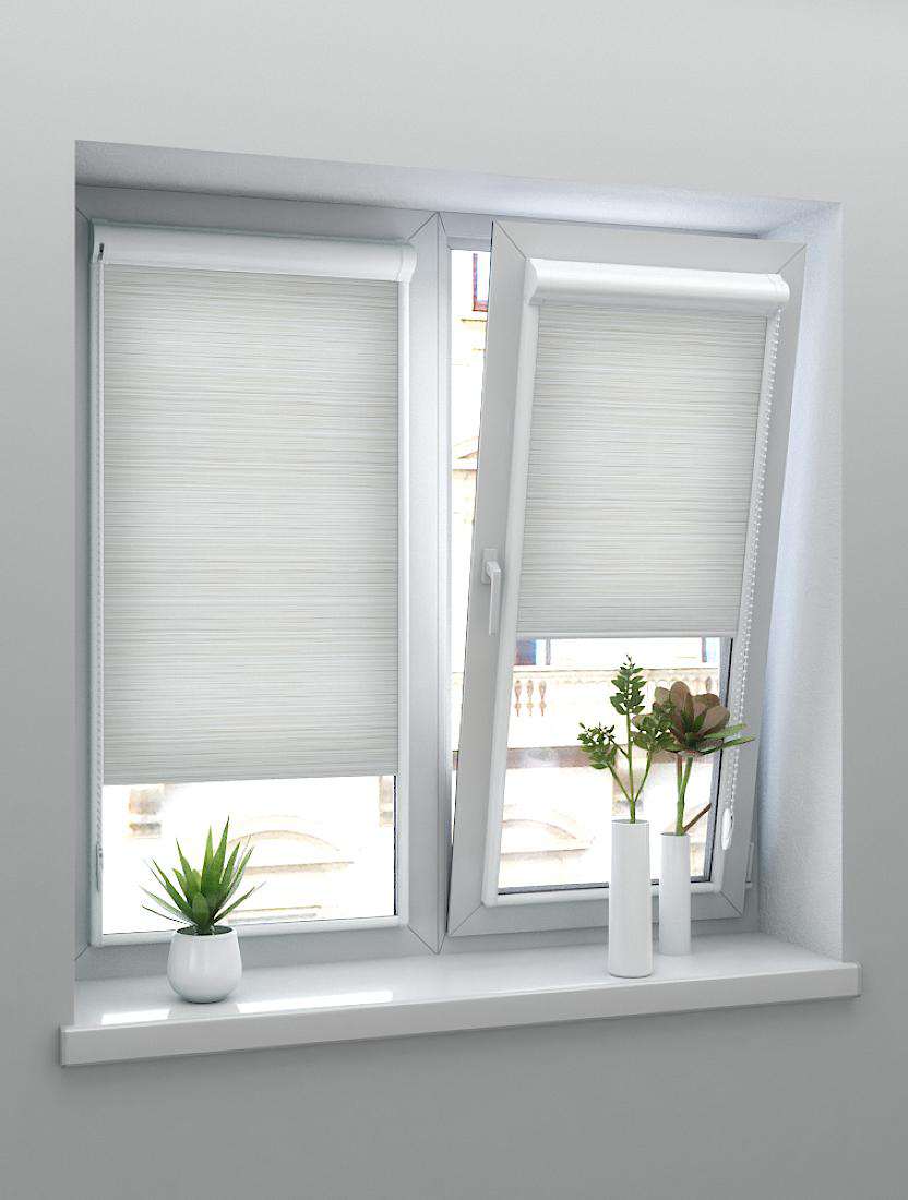 Рулонные шторы UNI-2 с пружиной МЕМФИС 2261 св. бежевый, 300 см