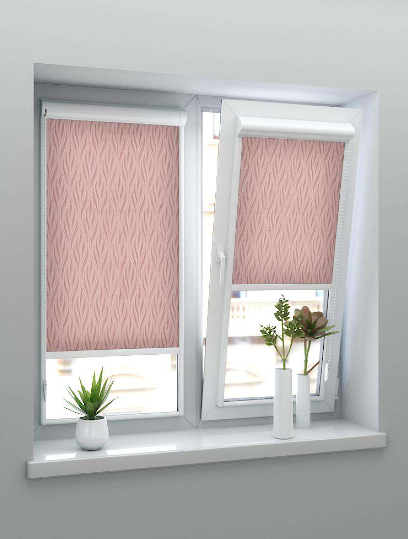 Рулонные шторы UNI-2 с пружиной НЕВАДА 2868 св.коричневый, 200 см