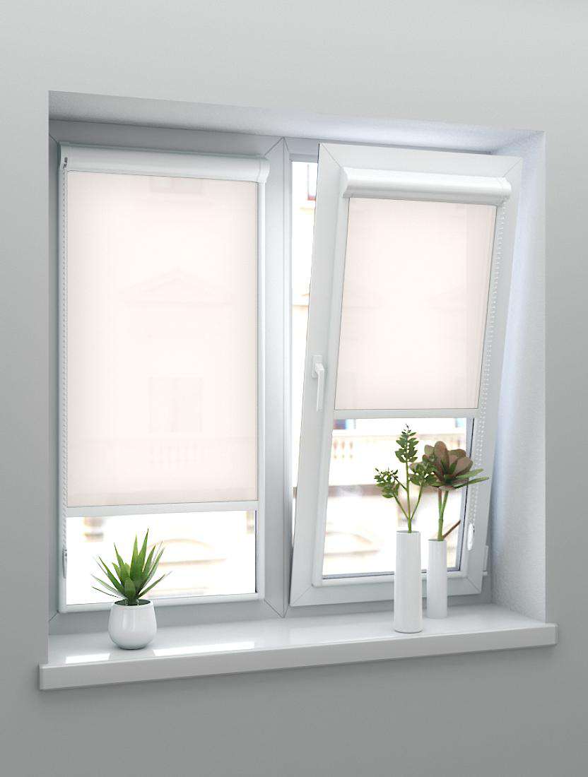 Рулонные шторы UNI-2 с пружиной ОМЕГА 4240 персиковый 250 см