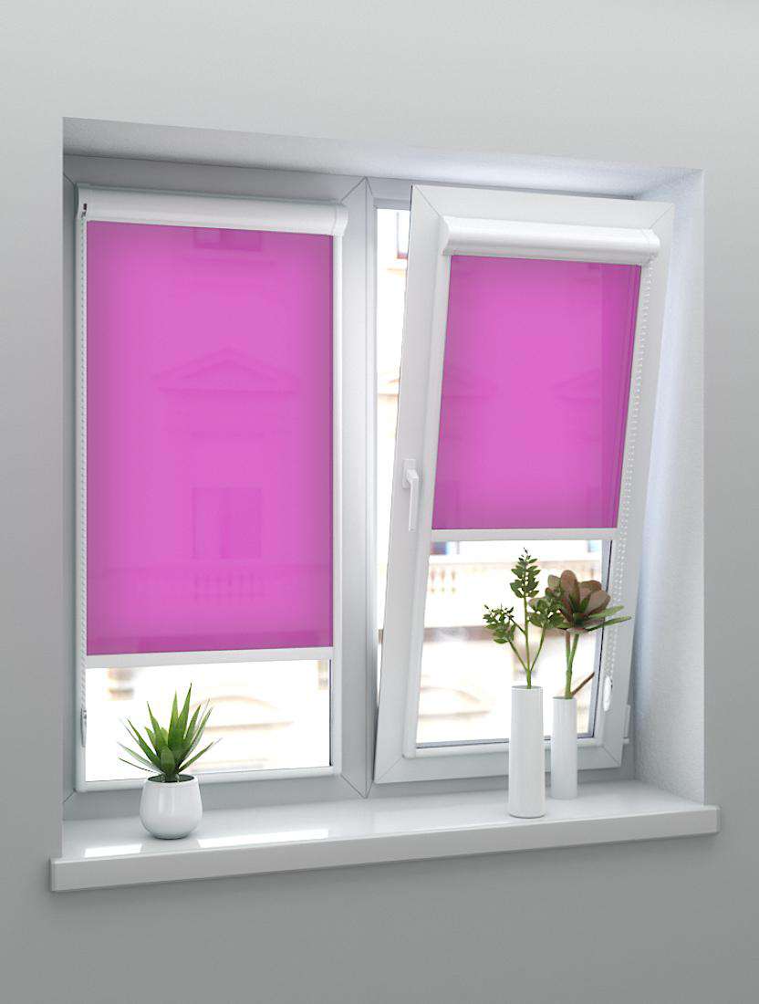 Рулонные шторы UNI-2 с пружиной ОМЕГА 4858 лиловый 250 см