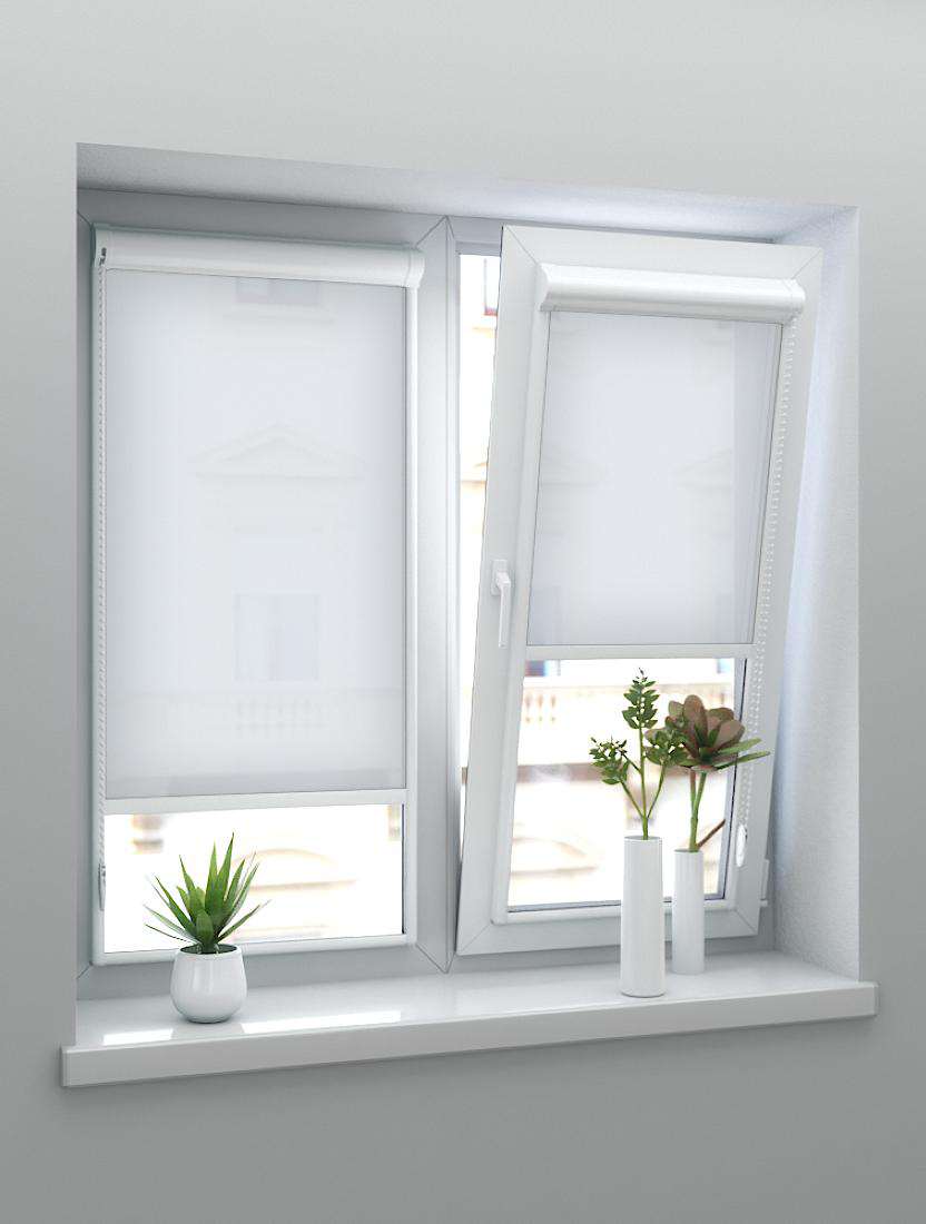 Рулонные шторы UNI-2 с пружиной ПЕРЛ 1852 серый, 250 см