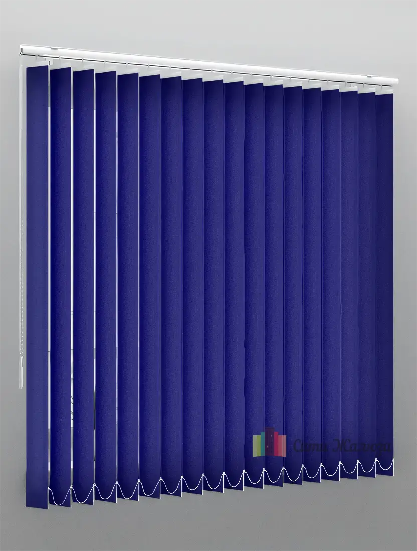 Вертикальные тканевые жалюзи ЛАЙН II 5302 т.синий, 89мм