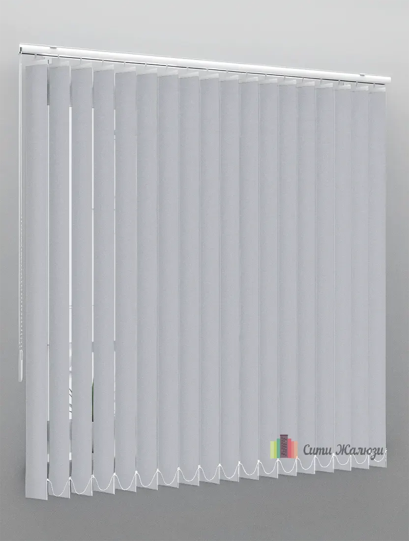 Вертикальные алюминиевые жалюзи Алюминий 89 мм х 0.27, серебро