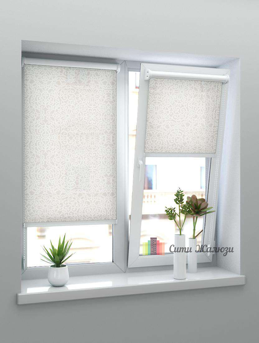 Рулонные шторы MINI САМИРА 2406 бежевый, 240 см