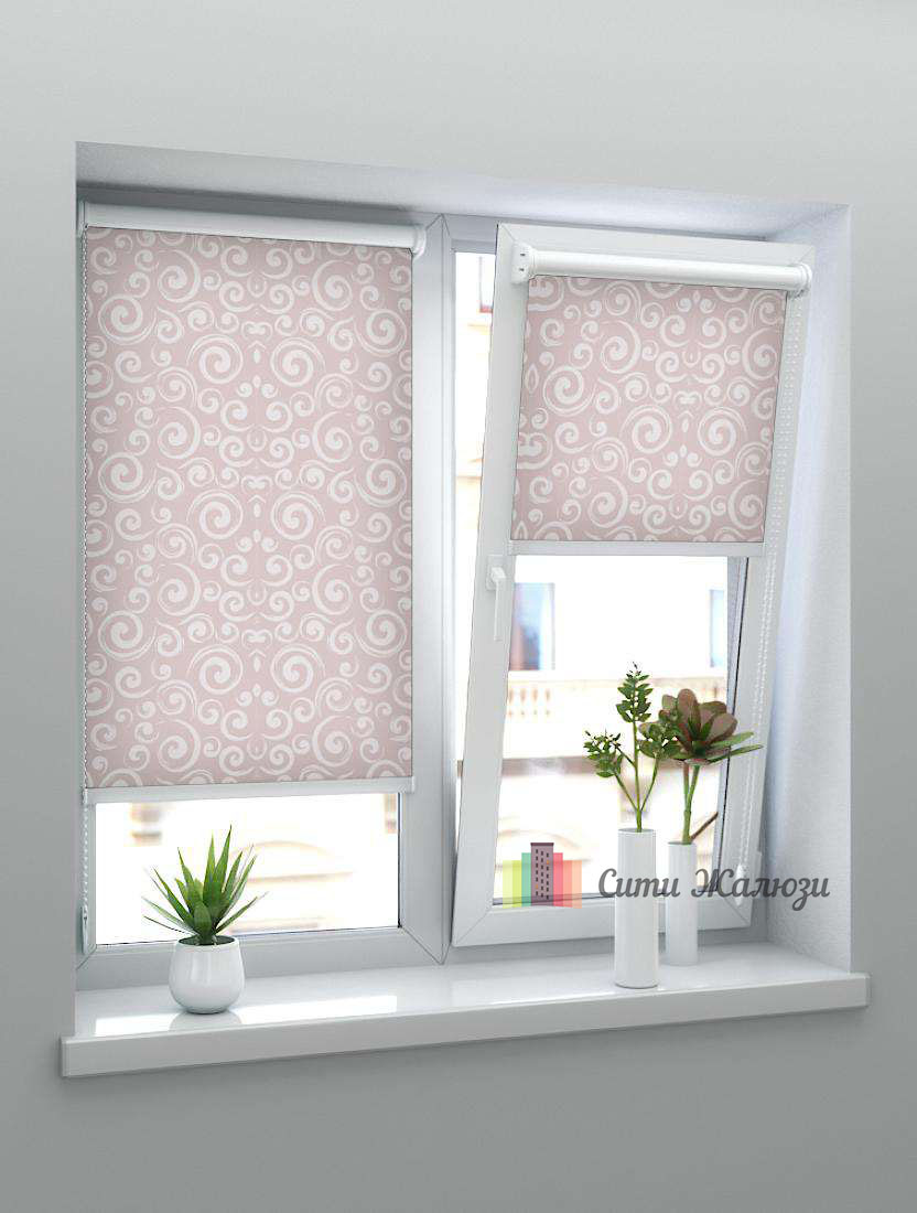 Рулонные шторы MINI АНЖУ 4284 лиловый, 200 см