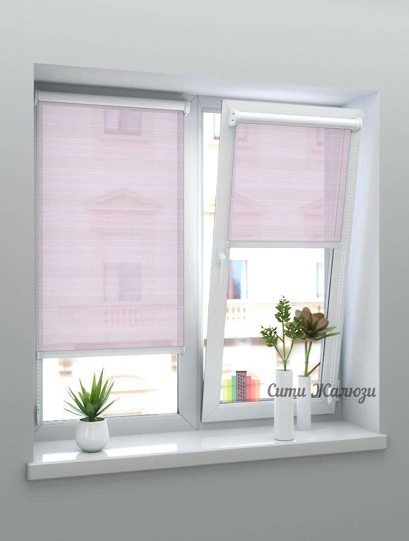 Рулонные шторы MINI АСИЕНДА 4081 розовый, 280см